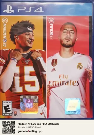 Madden NFL 20 and FIFA 20 Bundle PlayStation 4, NTSC box front