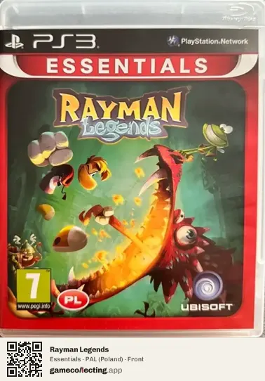 Rayman Legends PlayStation 3, Poland box front