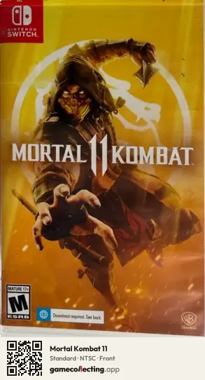 Mortal Kombat 11 Nintendo Switch, NTSC box front