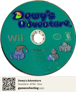 Dewy's Adventure Nintendo Wii, NTSC disc