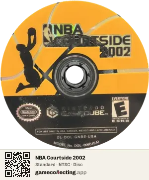 NBA Courtside 2002 Nintendo GameCube, NTSC disc