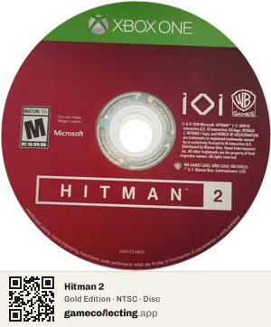 Hitman 2 Xbox One, NTSC disc