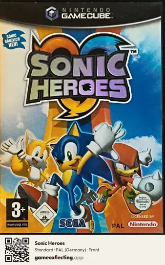 Sonic Heroes Nintendo GameCube, Germany box front