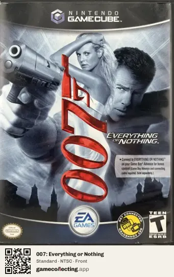 007: Everything or Nothing Nintendo GameCube, NTSC box front