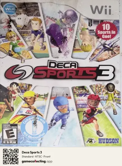 Deca Sports 3 Nintendo Wii, NTSC box front