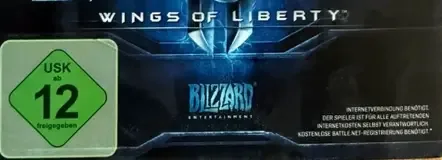 StarCraft II: Wings of Liberty, the USK square on its front