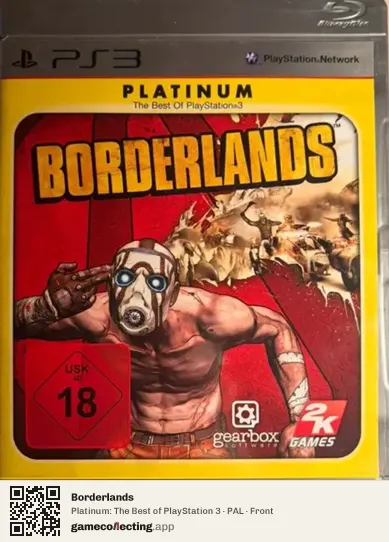 Borderlands PlayStation 3, PAL box front
