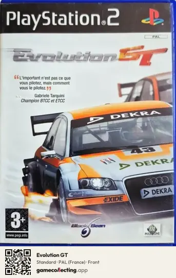Evolution GT PlayStation 2, France box front