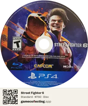 Street Fighter 6 PlayStation 4, NTSC disc