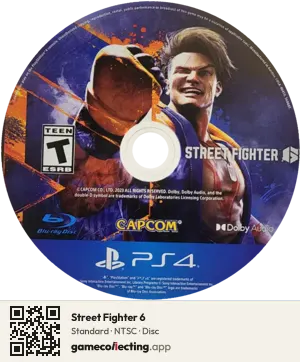 Street Fighter 6 PlayStation 4, NTSC disc