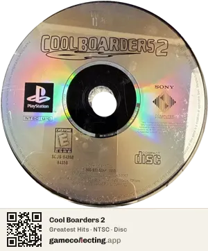 Cool Boarders 2 PlayStation, NTSC disc