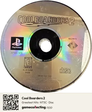 Cool Boarders 2 PlayStation, NTSC disc