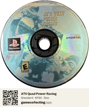 ATV Quad Power Racing PlayStation, NTSC disc