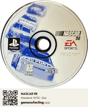 NASCAR 98 PlayStation, NTSC disc