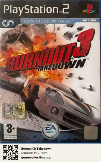 Burnout 3: Takedown PlayStation 2, PAL box front