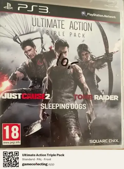 Ultimate Action Triple Pack PlayStation 3, PAL box front