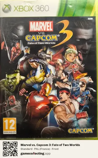 Marvel vs. Capcom 3: Fate of Two Worlds Xbox 360, France box front