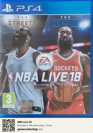 NBA Live 18 PlayStation 4, Germany box front