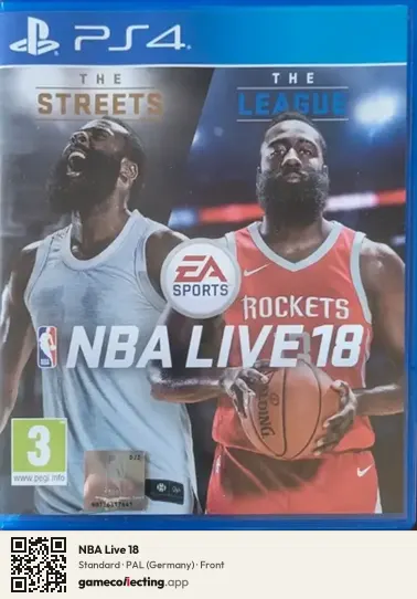 NBA Live 18 PlayStation 4, Germany box front