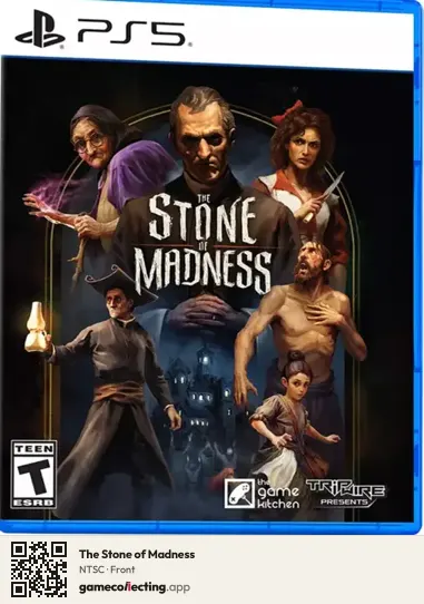 The Stone of Madness PlayStation 5, NTSC box front