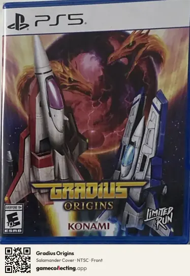 Gradius Origins PlayStation 5, NTSC box front