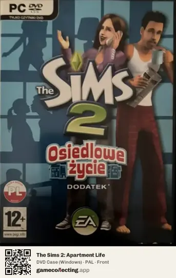 The Sims 2: Apartment Life Computer, PAL box front