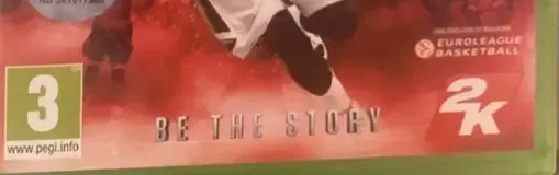 NBA 2K16, the PEGI square on its front
