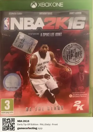 NBA 2K16 Xbox One, Italy box front