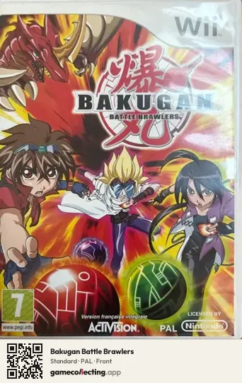 Bakugan Battle Brawlers Nintendo Wii, PAL box front