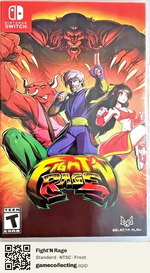 Fight'N Rage Nintendo Switch, NTSC box front