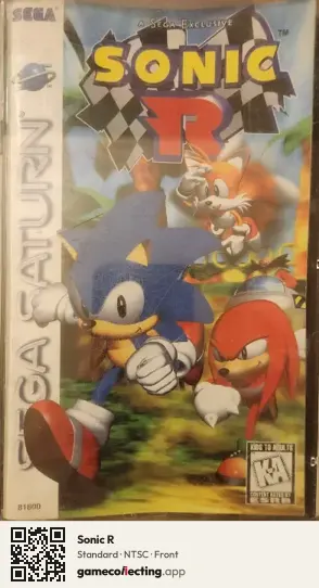 Sonic R Sega Saturn, NTSC box front