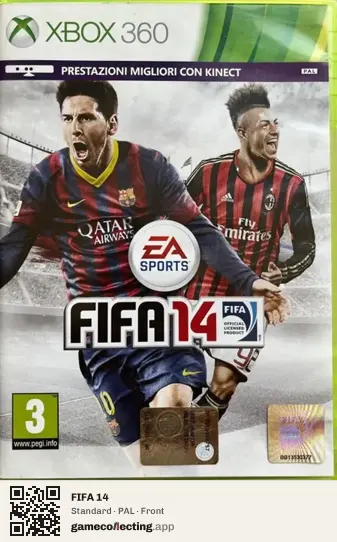 FIFA 14 Xbox 360, PAL box front