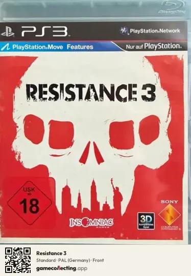 Resistance 3 PlayStation 3, Germany box front