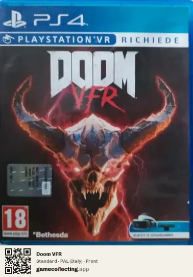 Doom VFR PlayStation 4, Italy box front