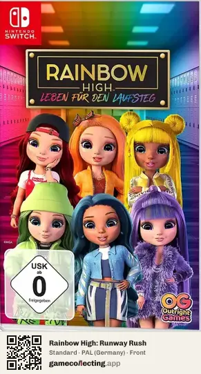 Rainbow High: Runway Rush Nintendo Switch, Germany box front
