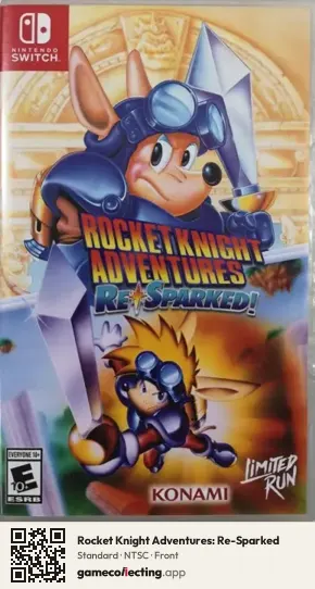 Rocket Knight Adventures: Re-Sparked Nintendo Switch, NTSC box front
