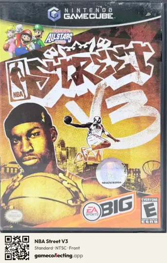 NBA Street V3 Nintendo GameCube, NTSC box front