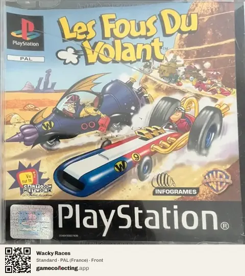 Wacky Races PlayStation, France box front