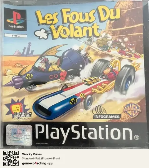 Wacky Races PlayStation, France box front