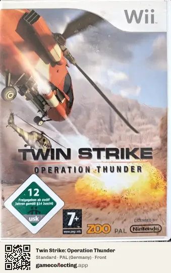Twin Strike: Operation Thunder Nintendo Wii, Germany box front