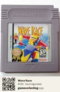 Wave Race Game Boy, NTSC cartridge label