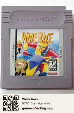 Wave Race Game Boy, NTSC cartridge label