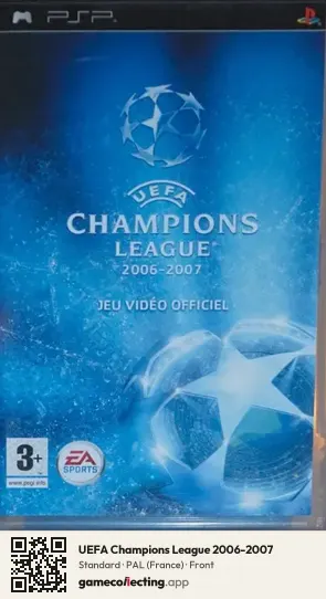 UEFA Champions League 2006-2007 PlayStation Portable, France box front