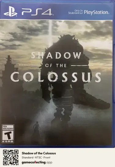 Shadow of the Colossus PlayStation 4, NTSC box front