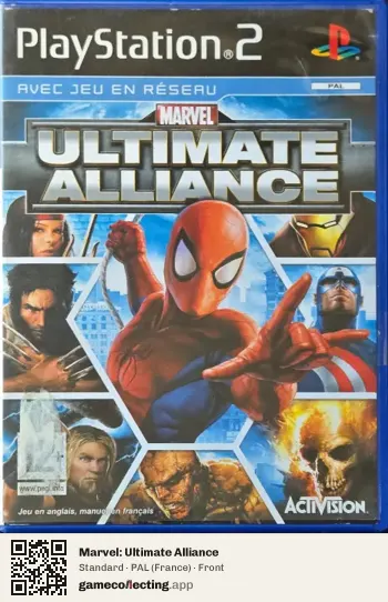 Marvel: Ultimate Alliance PlayStation 2, France box front