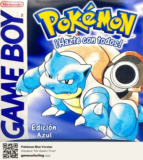 Pokémon Blue Version Game Boy, Spain box front