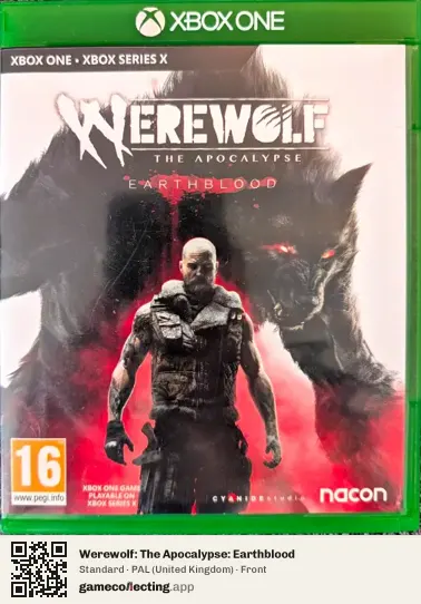 Werewolf: The Apocalypse: Earthblood Xbox One, United Kingdom box front