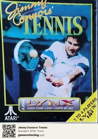 Jimmy Connors' Tennis Atari Lynx, NTSC box front