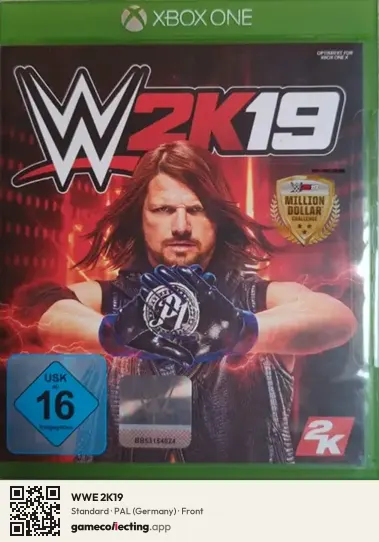 WWE 2K19 Xbox One, Germany box front