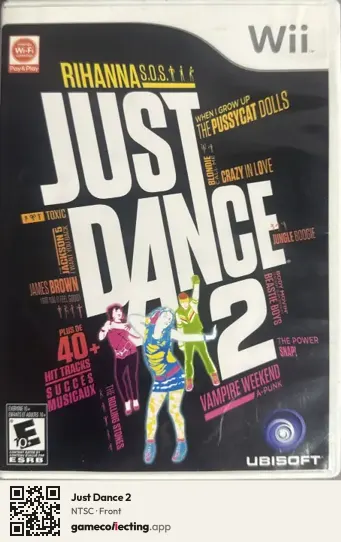Just Dance 2 Nintendo Wii, NTSC box front